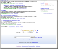 Thumbnail of screenshot of Google's redesign
