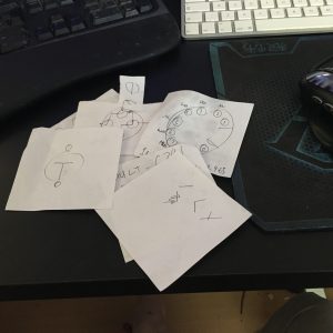 A carefully spoiler-avoidant pile of notes