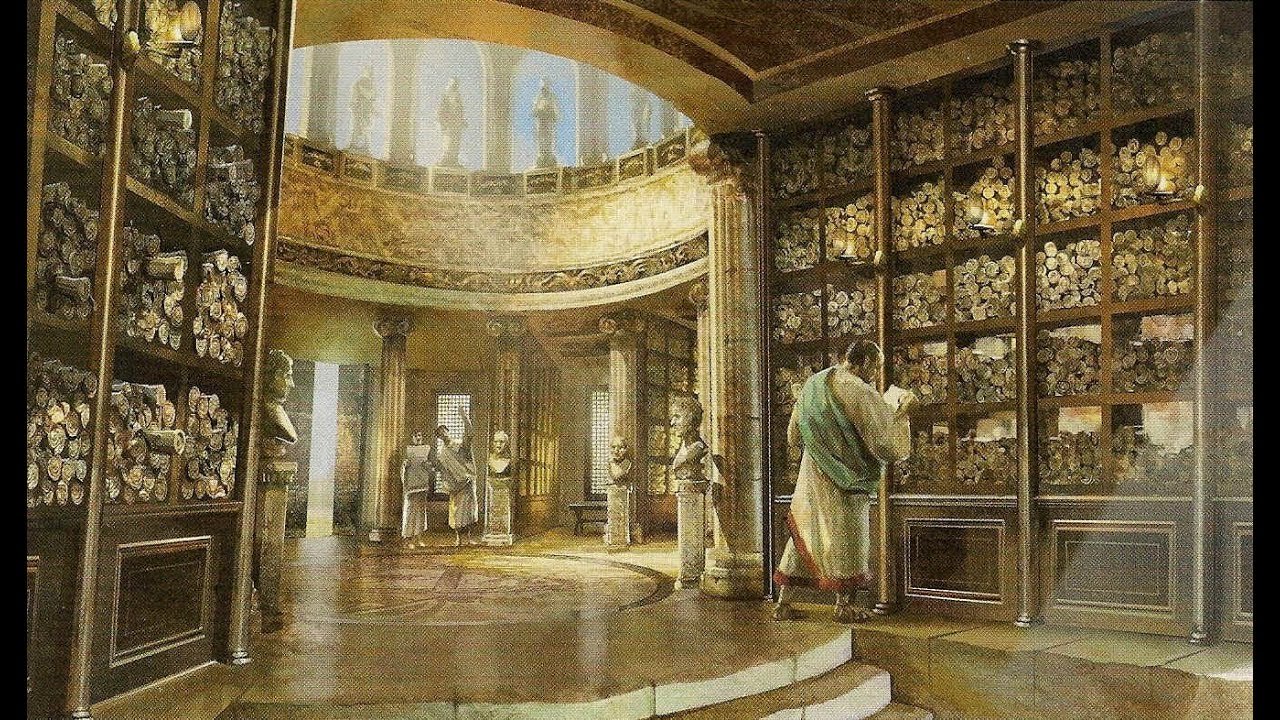 An impression of the Great Library of Alexandria